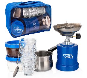 ערכת קפה לשטח NGL עם כירה ותיק נשיאה